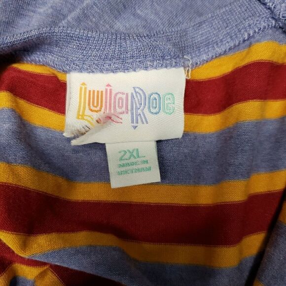 Lularoe Randy striped 2xl - Picture 2 of 4